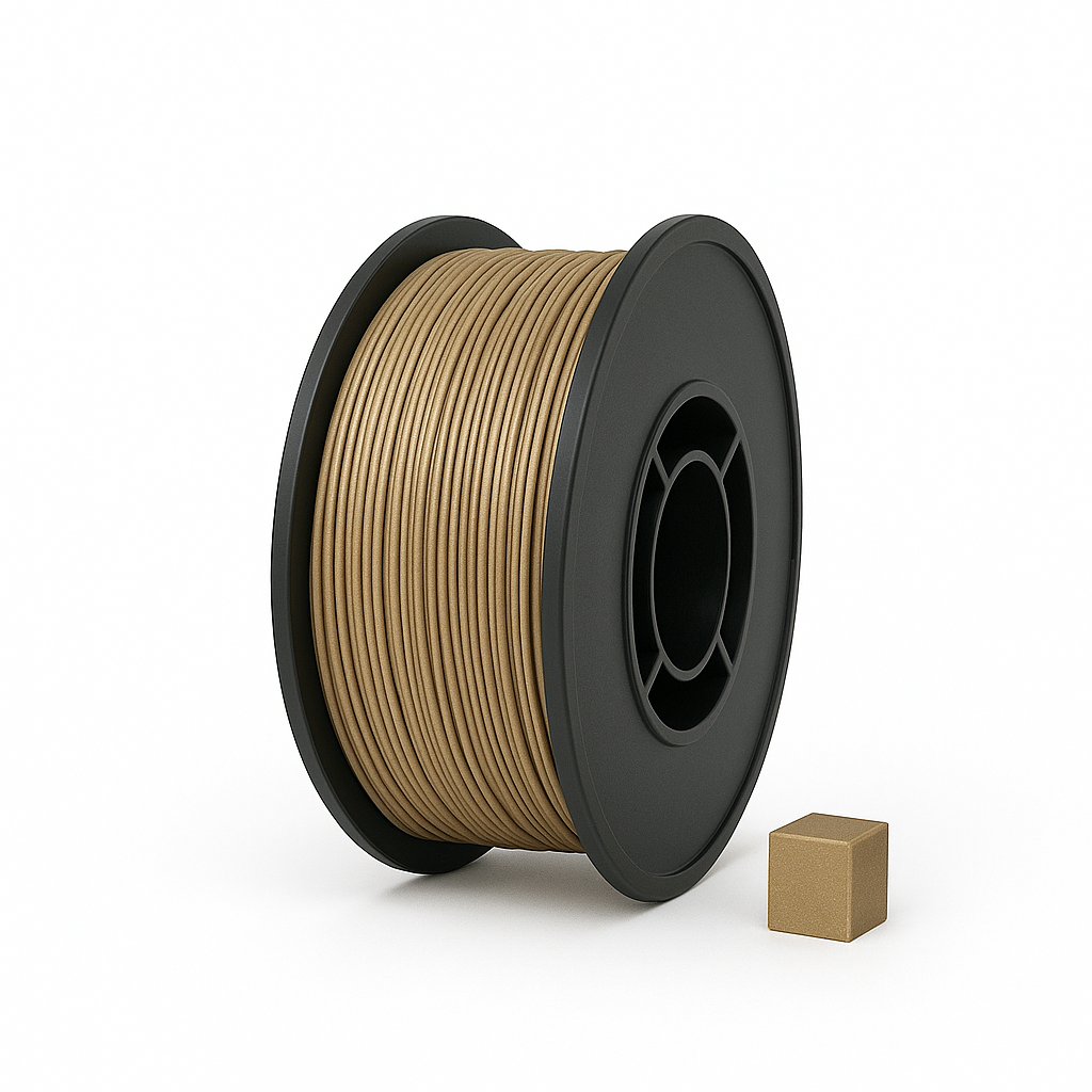 Šviesiai rudas ASA 3D plastikas 1.75 mm, 0.85 kg ritė – atsparus UV, Filacraft