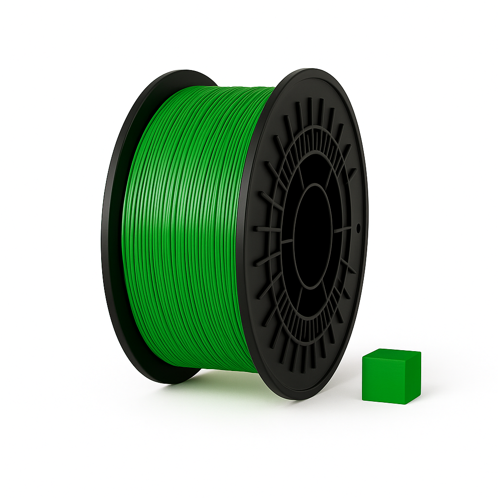 Šviesiai žalias PETG 3D plastikas 1.75 mm, 1 kg ritė – pagaminta Lietuvoje, Filacraft