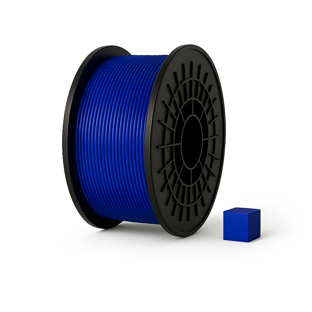 Mėlynas PLA 3D plastikas 1.75 mm, 1 kg ritė – pagaminta Lietuvoje, Filacraft