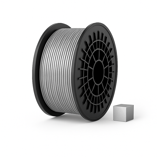 Sidabrinė galaxy PLA 3D plastikas 1.75 mm, 1 kg ritė – pagaminta Lietuvoje, Filacraft