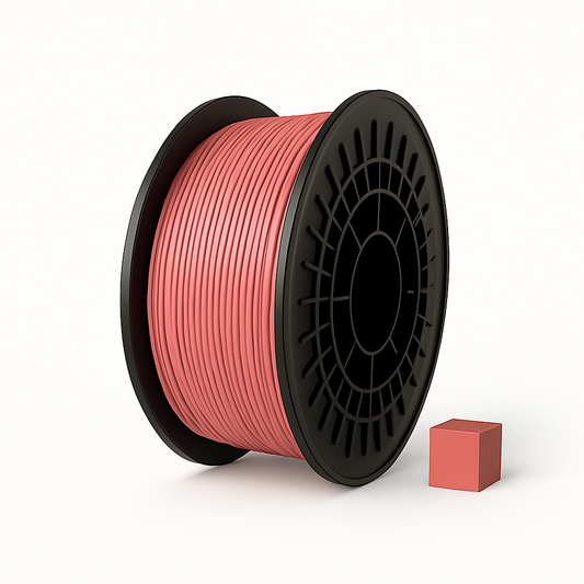 Raudonas ASA 3D plastikas 1.75 mm, 0.85 kg ritė – atsparus UV, Filacraft