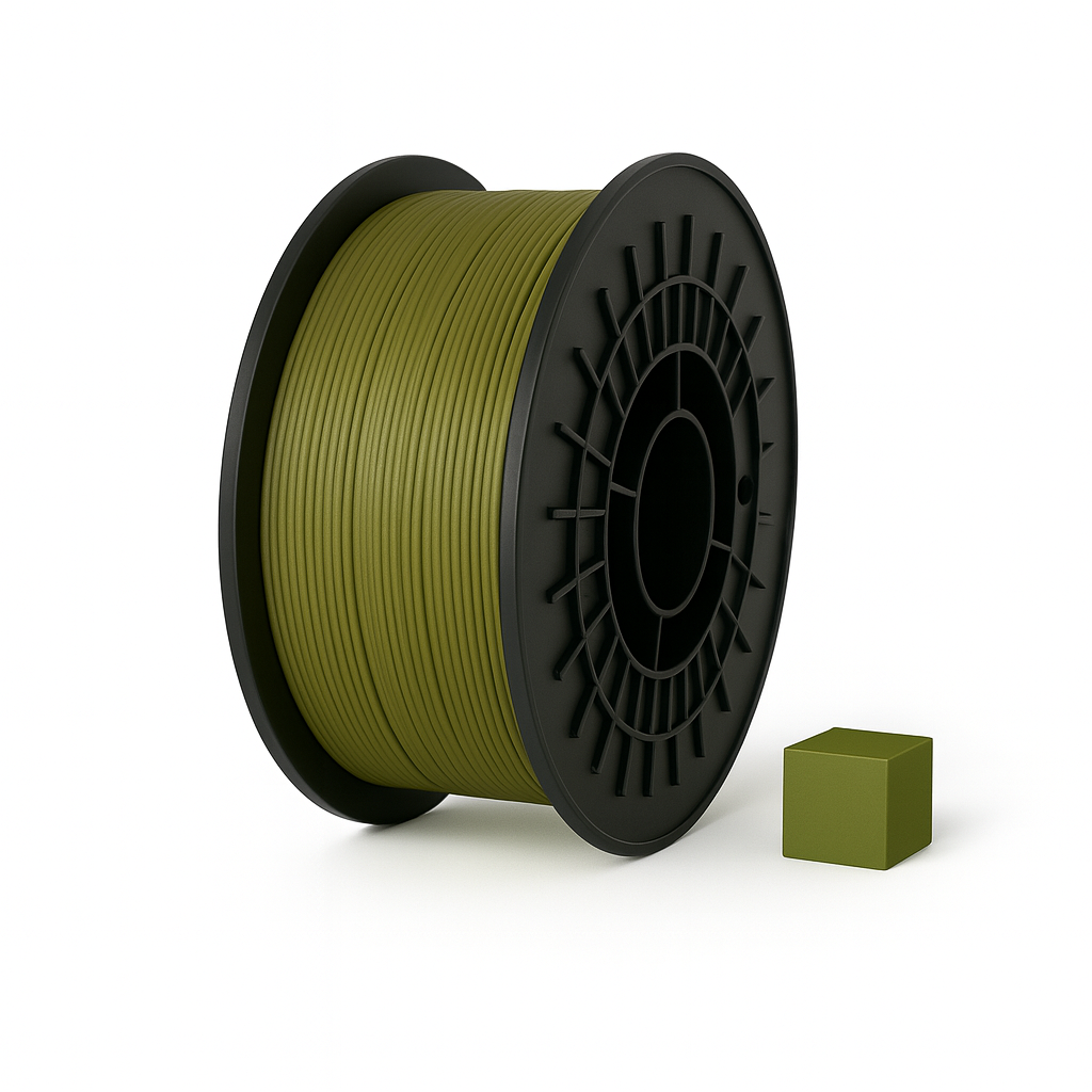 FILACRAFT PLA 3D plastikas karinis chaki 1.75 mm 1 kg – pagaminta Lietuvoje, Filacraft