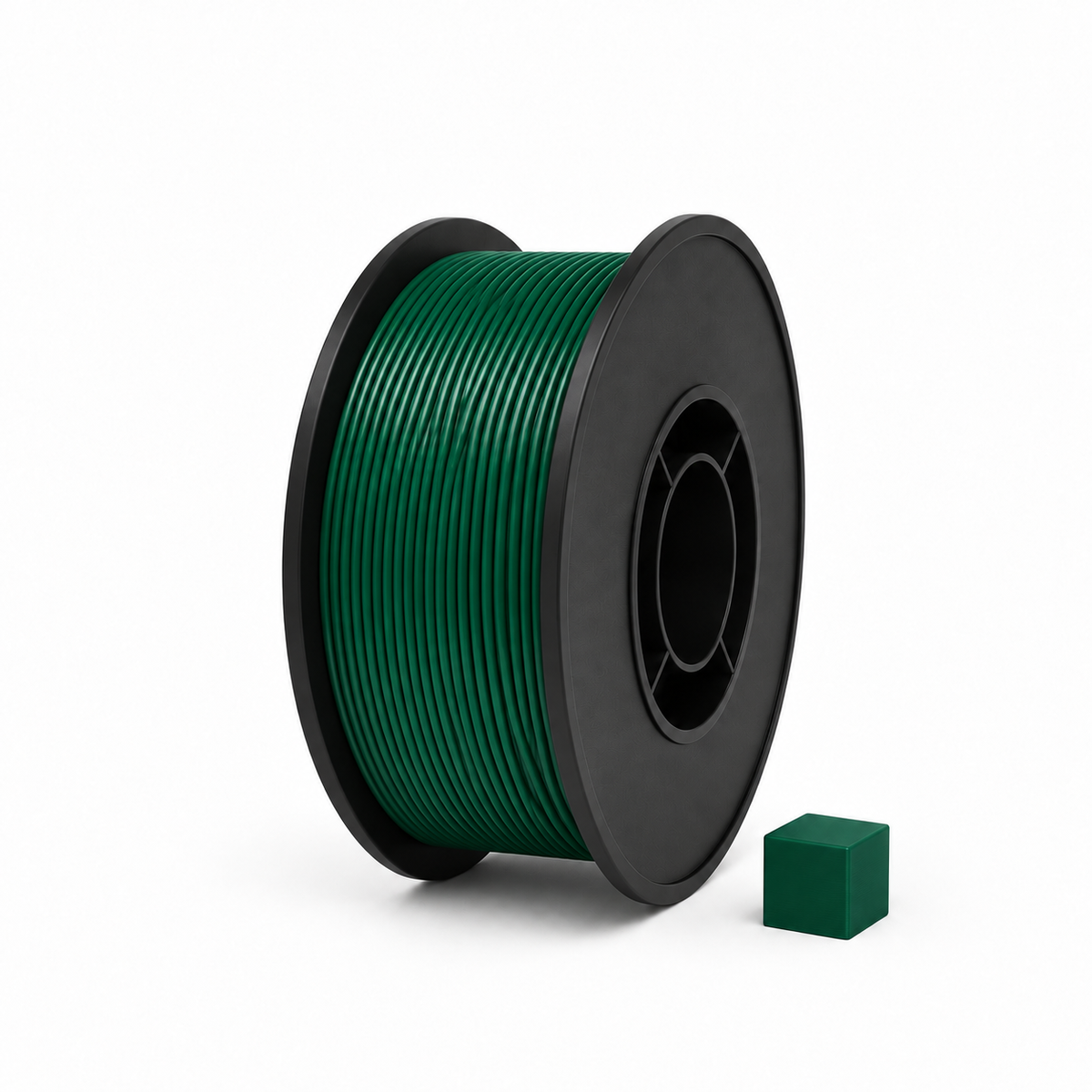 Samanų žalia PLA 3D plastikas 1.75 mm, 1 kg ritė – pagaminta Lietuvoje, Filacraft