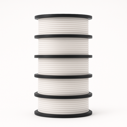 Atsparus, lengvai spausdinamas PETG 3D plastikas 5 kg Baltas. AMS suderinamumas.