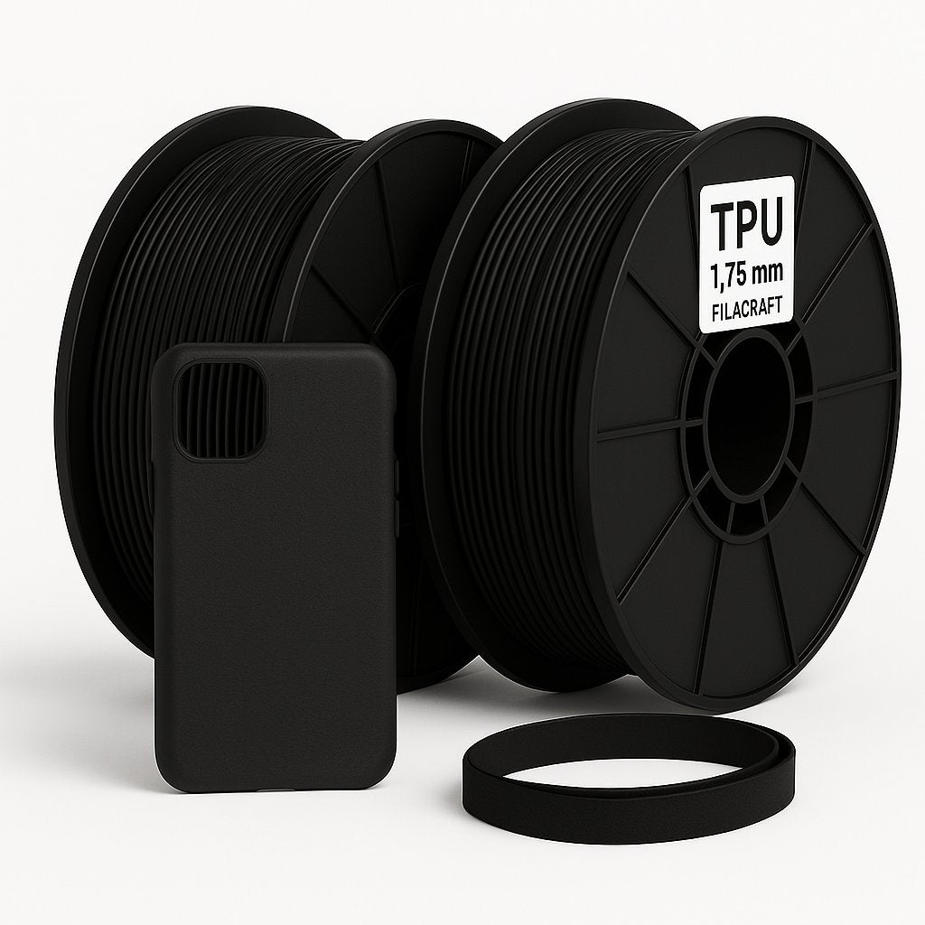 FILACRAFT TPU 3D plastikas (A93) – lankstus ir patvarus 1.75 mm plastikas, pagaminta Lietuvoje.