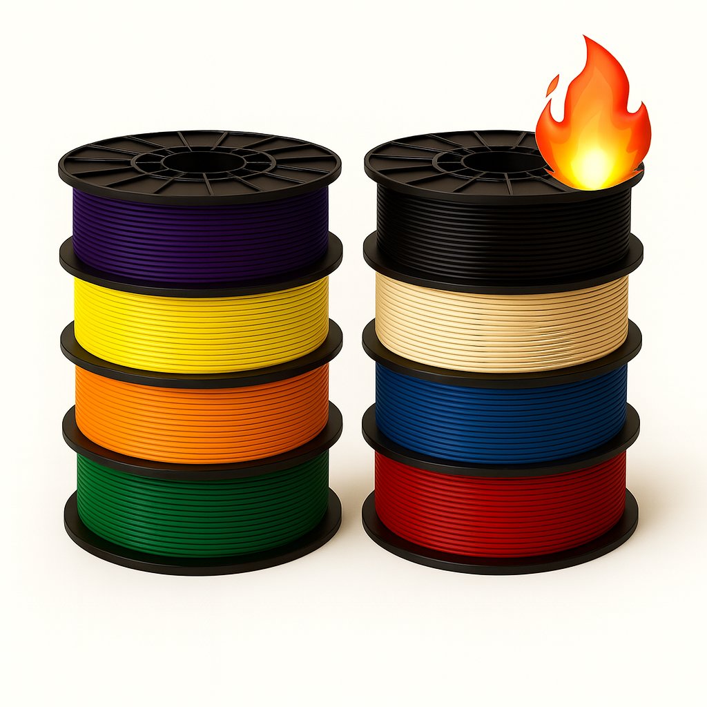 FILACRAFT 3D plastiko rinkiniai – kelių spalvų 1.75 mm ritės kūrėjams ir profesionalams.