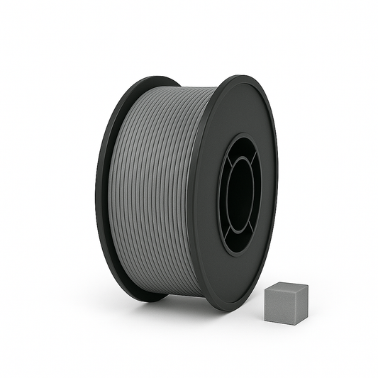 Tamsiai pilkas  PLA 3D plastikas 1.75 mm, 1 kg ritė – pagaminta Lietuvoje, Filacraft