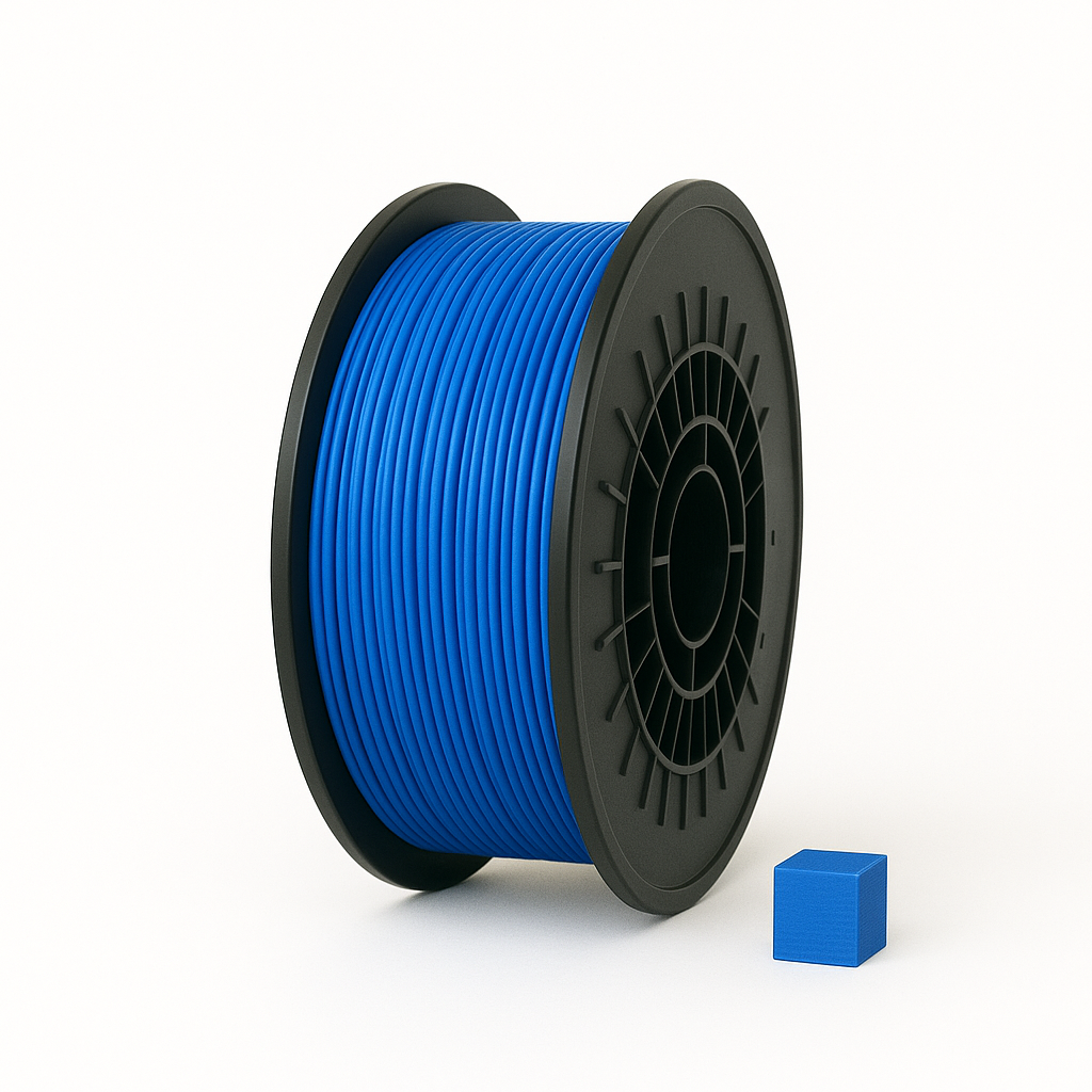 Mėlynas ABS 3D plastikas 1.75 mm, 0.85 kg ritė – smūgiams atsparus, Filacraft
