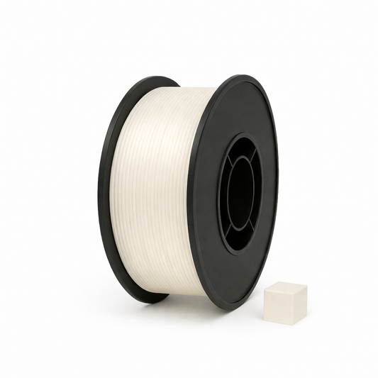 Natūralus ASA 3D plastikas 1.75 mm, 0.85 kg ritė – atsparus UV, Filacraft