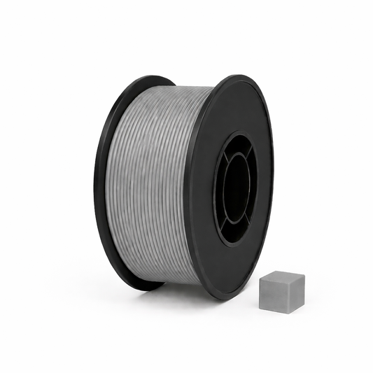 Pilkas PLA 3D plastikas 1.75 mm, 1 kg ritė – pagaminta Lietuvoje, Filacraft