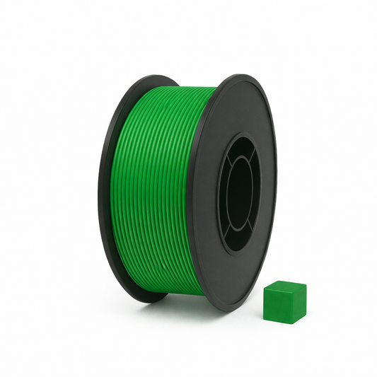 Žalias PLA 3D plastikas 1.75 mm, 1 kg ritė – pagaminta Lietuvoje, Filacraft