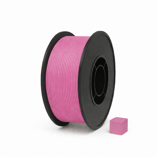 Rožinis PETG 3D plastikas 1.75 mm, 1 kg ritė – pagaminta Lietuvoje, Filacraft