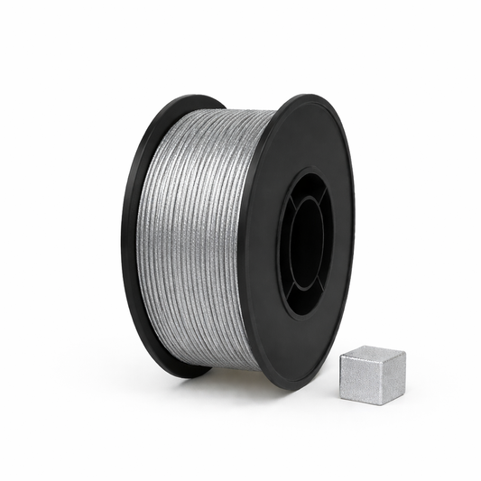 Sidabrinė galaxy PETG 3D plastikas 1.75 mm, 1 kg ritė – pagaminta Lietuvoje, Filacraft