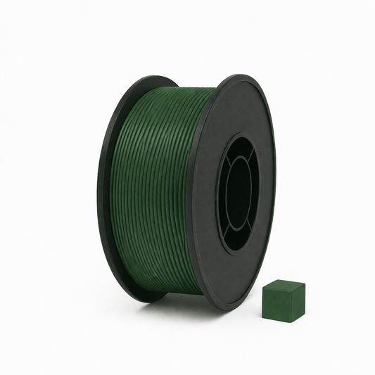 Samanų žalia PLA 3D plastikas 1.75 mm, 1 kg ritė – pagaminta Lietuvoje, Filacraft