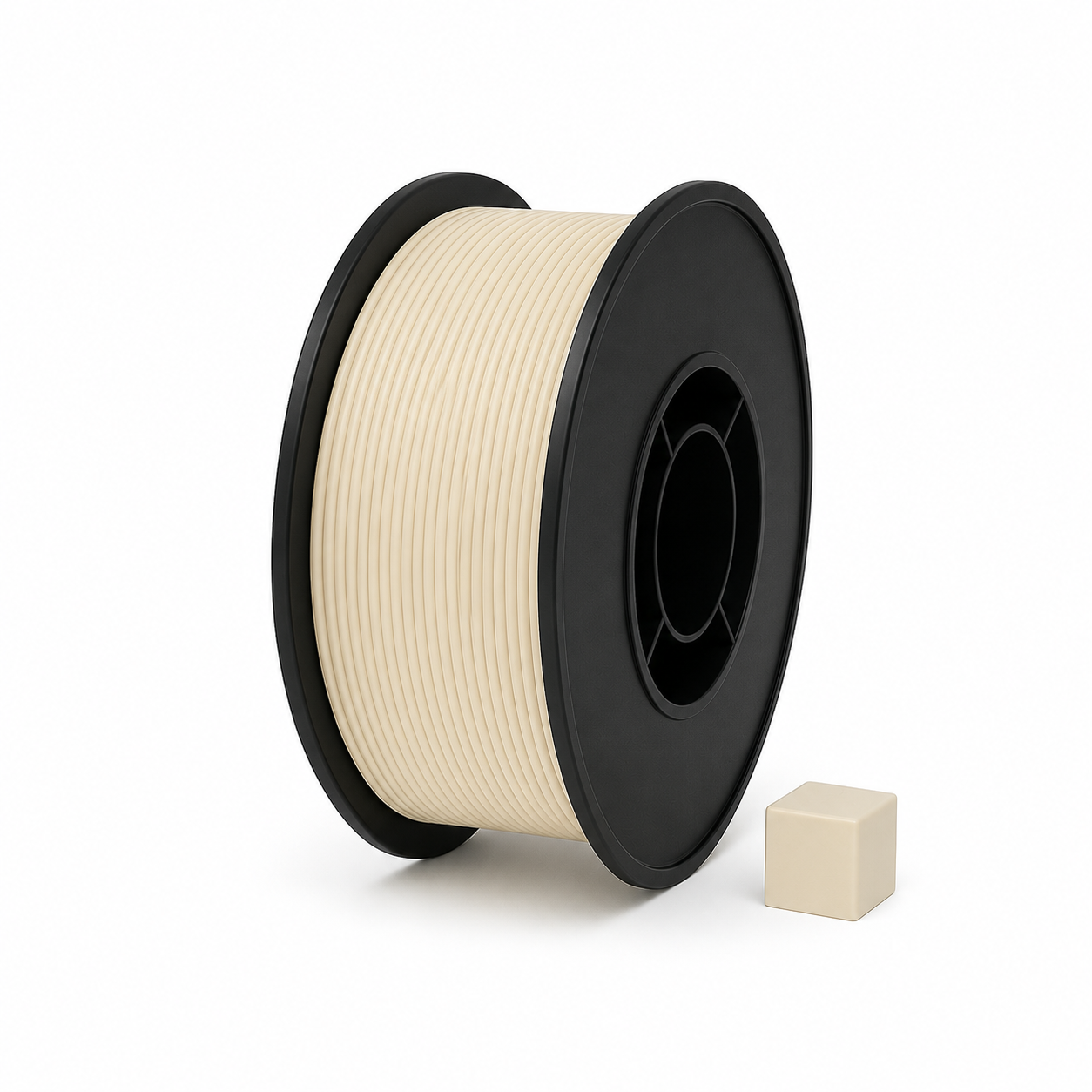 Kaulo šviesi PETG 3D plastikas 1.75 mm, 1 kg ritė – pagaminta Lietuvoje, Filacraft