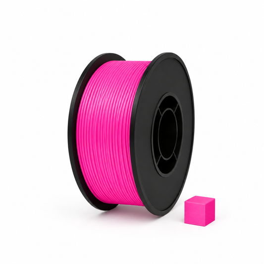 Neoninė rožinė PLA 3D plastikas 1.75 mm, 1 kg ritė – pagaminta Lietuvoje, Filacraft