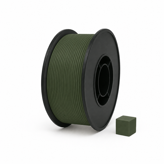 Chaki PCTG 3D plastikas 1.75 mm, 1 kg ritė – pagaminta Lietuvoje, Filacraft