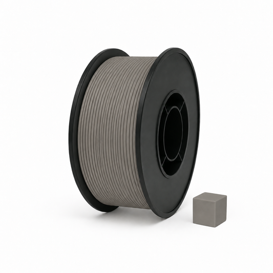 Tamsiai pilkas  PLA 3D plastikas 1.75 mm, 1 kg ritė – pagaminta Lietuvoje, Filacraft
