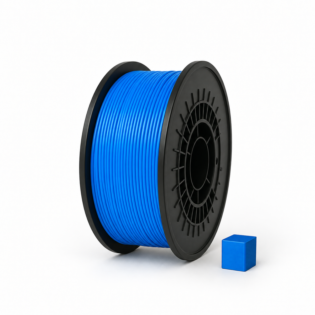 Mėlynas šviesiai PLA 3D plastikas 1.75 mm, 1 kg ritė – pagaminta Lietuvoje, Filacraft