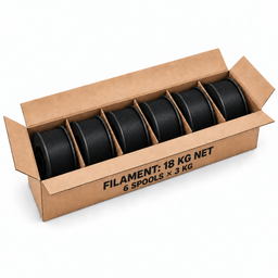 FILACRAFT PLA 3D plastiko rinkinys 21 kg juodas 3.5 kg ritės