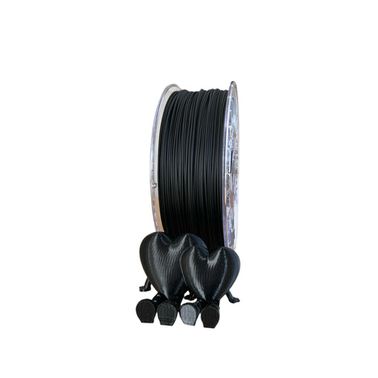 PETG 3D plastikas 1.75 mm 1 kg Filacraft juodas galaxy