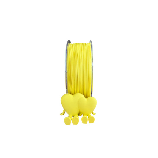 PLA 3D spausdintuvo filamentas 1.75mm 1kg geltonas 