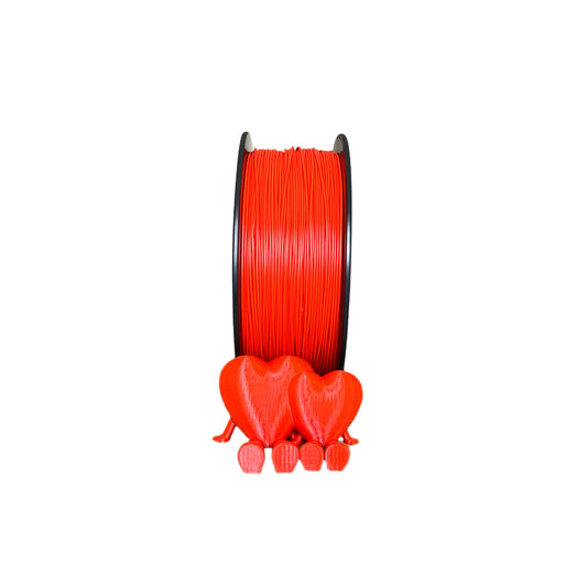 PETG 3D plastikas 1.75 mm 1 kg Filacraft šviesiai raudonas