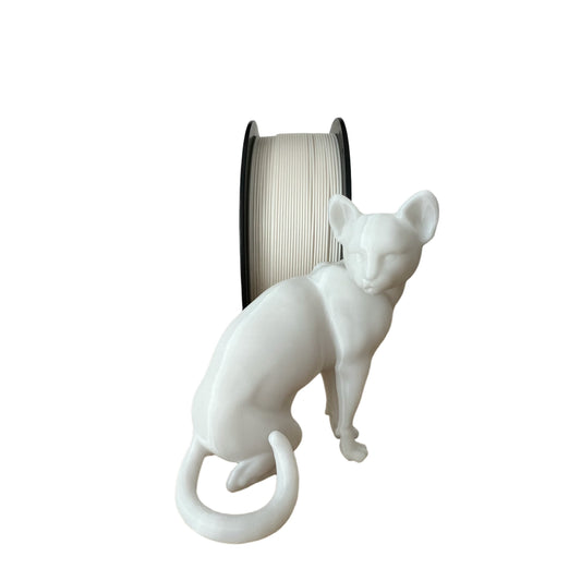 PETG 3D plastikas 1.75 mm 1 kg baltas, white