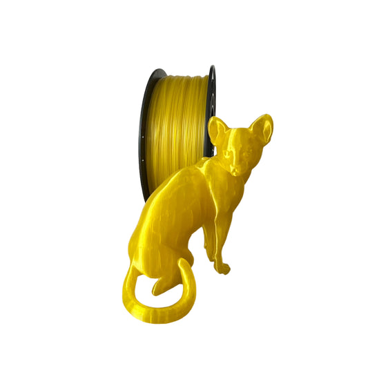 PETG 3D plastikas 1.75 mm 1 kg yellow gold, auksinis geltonas